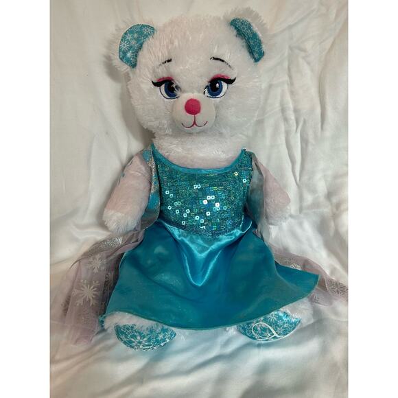 Elsa Build A Bear with dress - Disneys Frozen - Picture 1 of 7